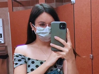 Cute curly brunette solo webcam masturbation